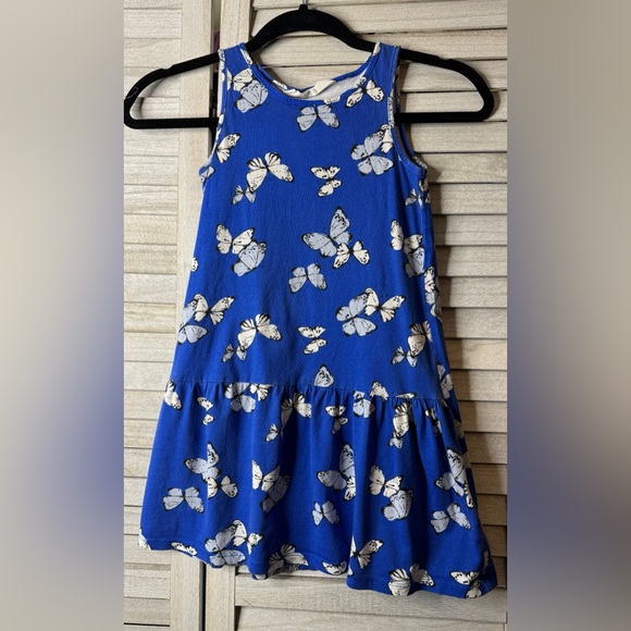 H&M Other - H&M Blue Butterfly Print Dress. Size 6/7. Great Condition